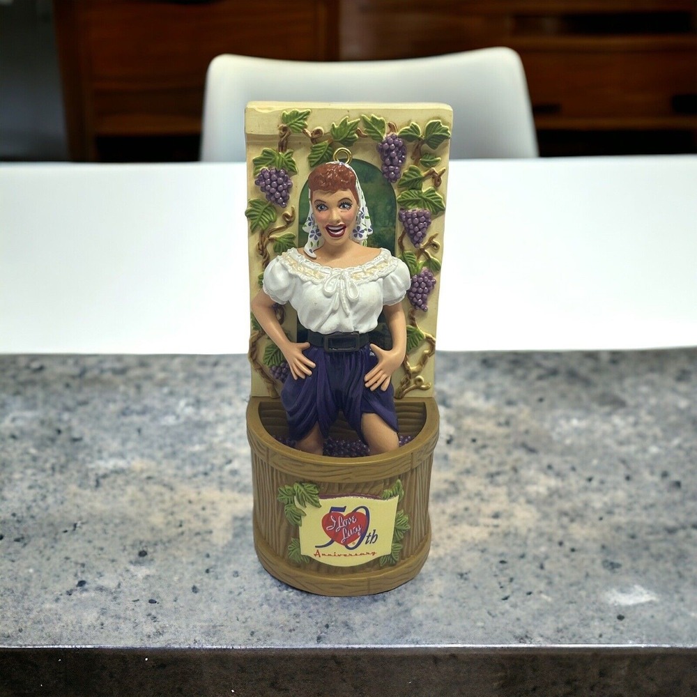 Carlton Cards I Love Lucy 50th Anniversary Ornament Grape Stomping 2001 Boxed